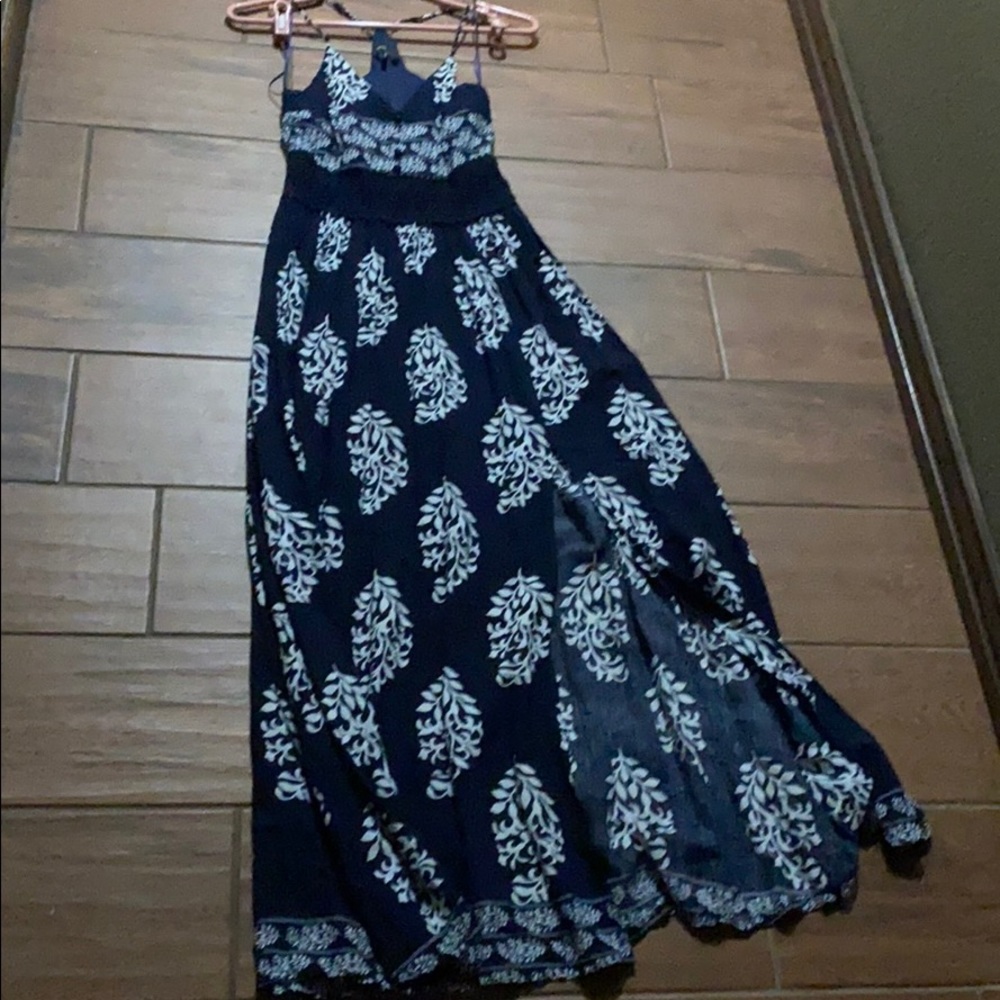 A long maxi dress